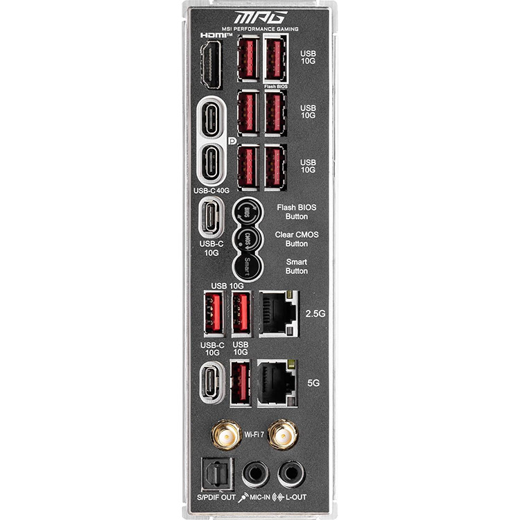 خرید MSI MPG X870E Carbon WIFI ATX Gaming Motherboard - AMD Chipset